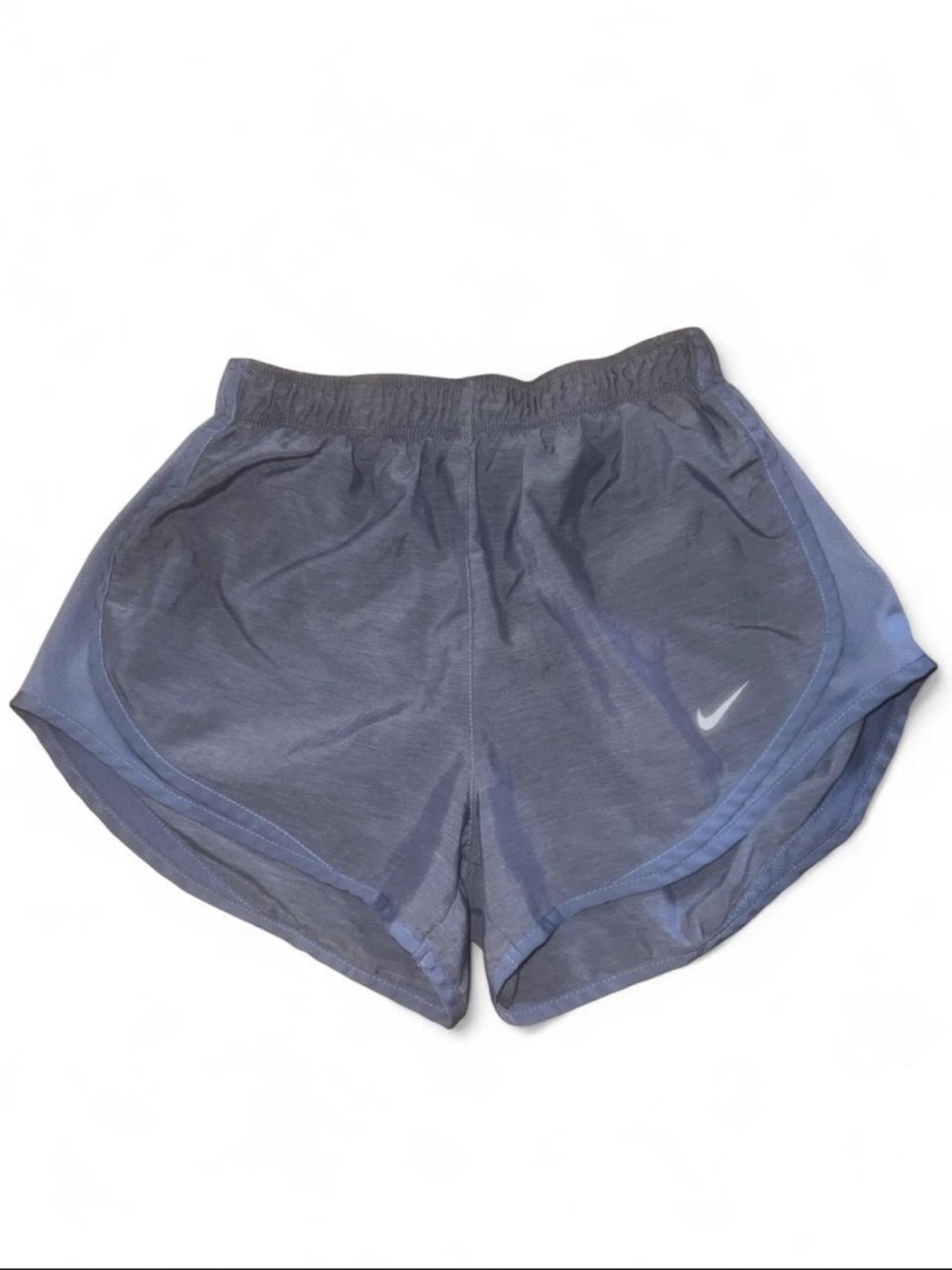 Nike Women’s Slate Blue Athletic Shorts with Swoosh